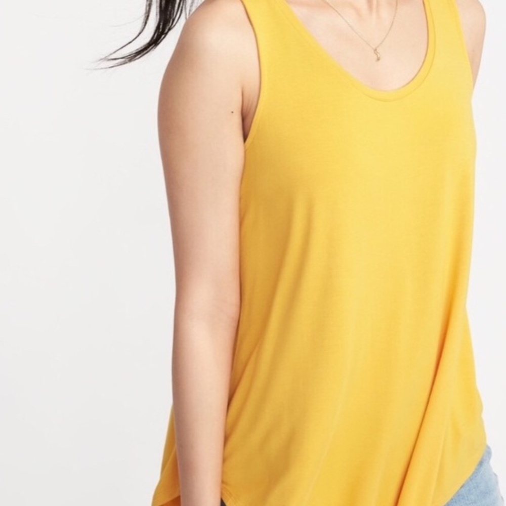 Old Navy Mustard Swing Tank Size L